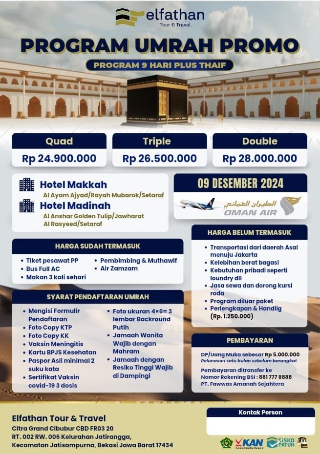 Promo umroh Murah